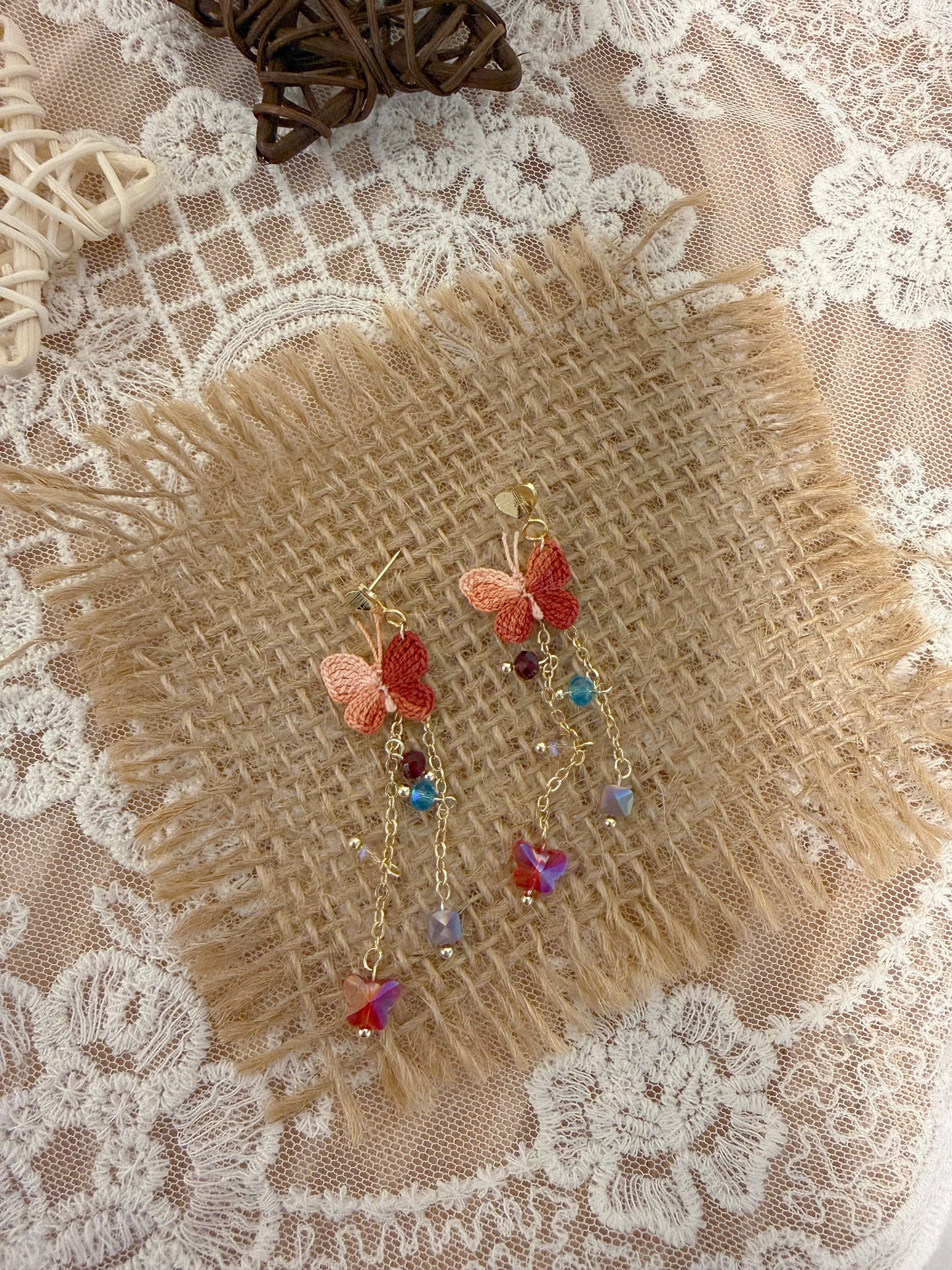 Flutter Love Stud Earrings
