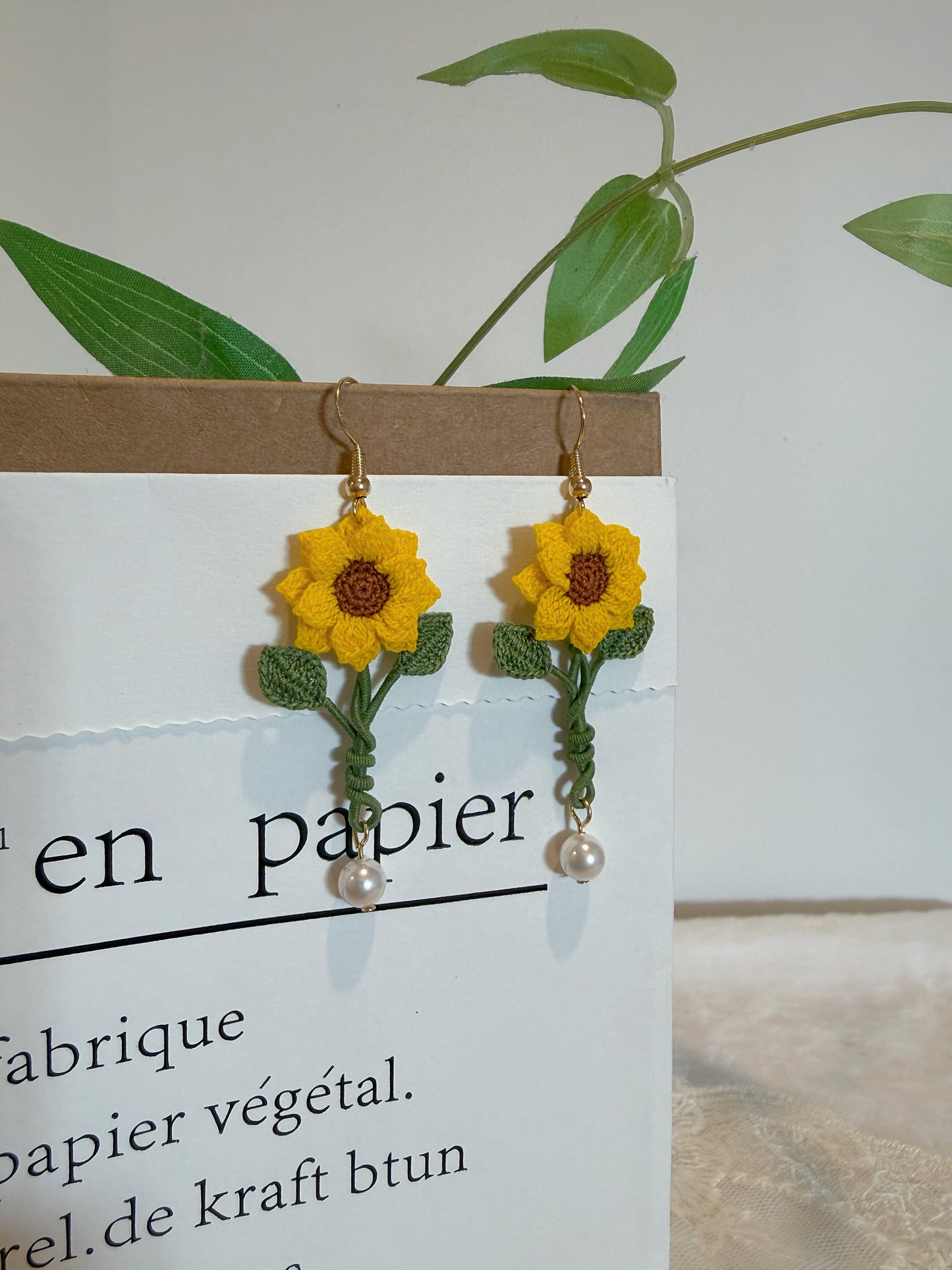 Sunflower Vine Earrings