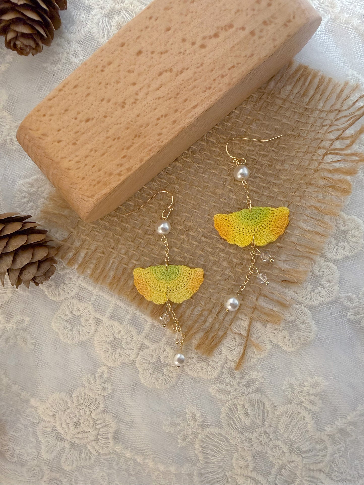 Ginkgo Leaf Earrings