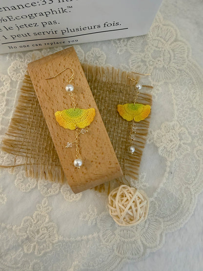 Ginkgo Leaf Earrings