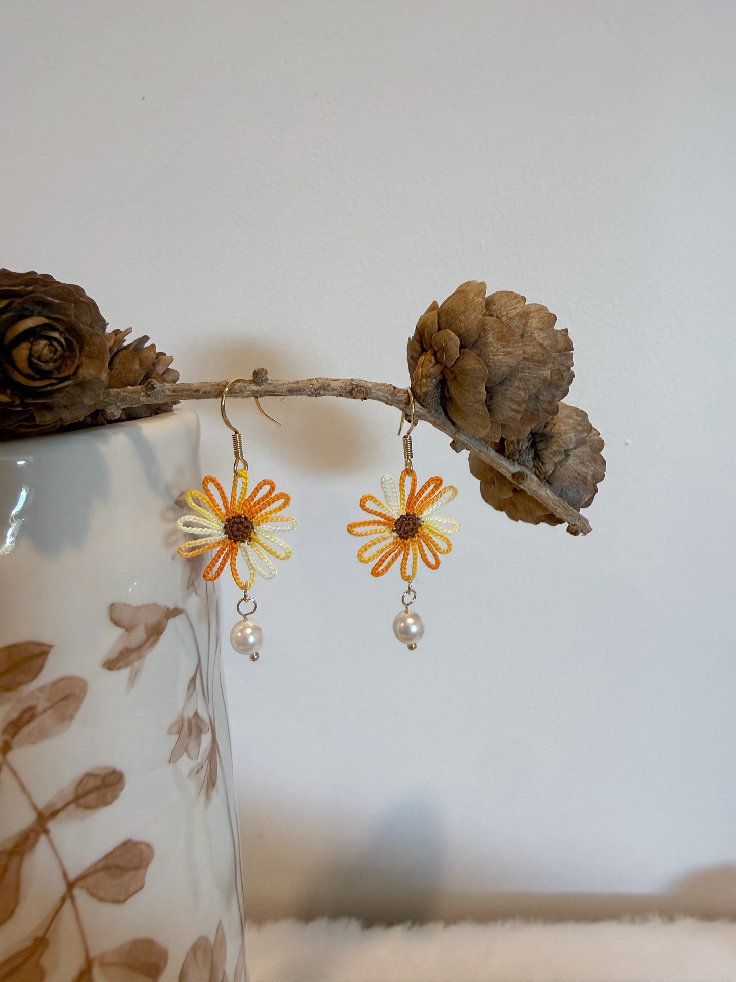 Openwork Daisy Earrings