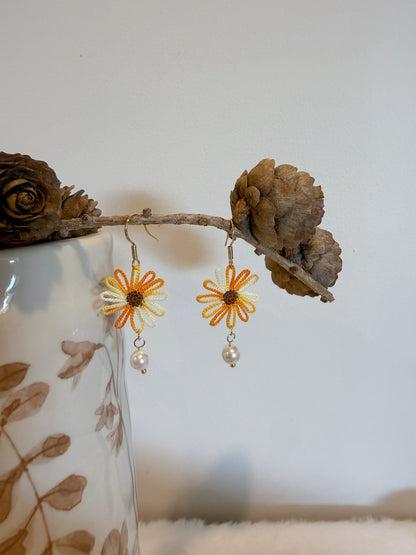 Openwork Daisy Earrings