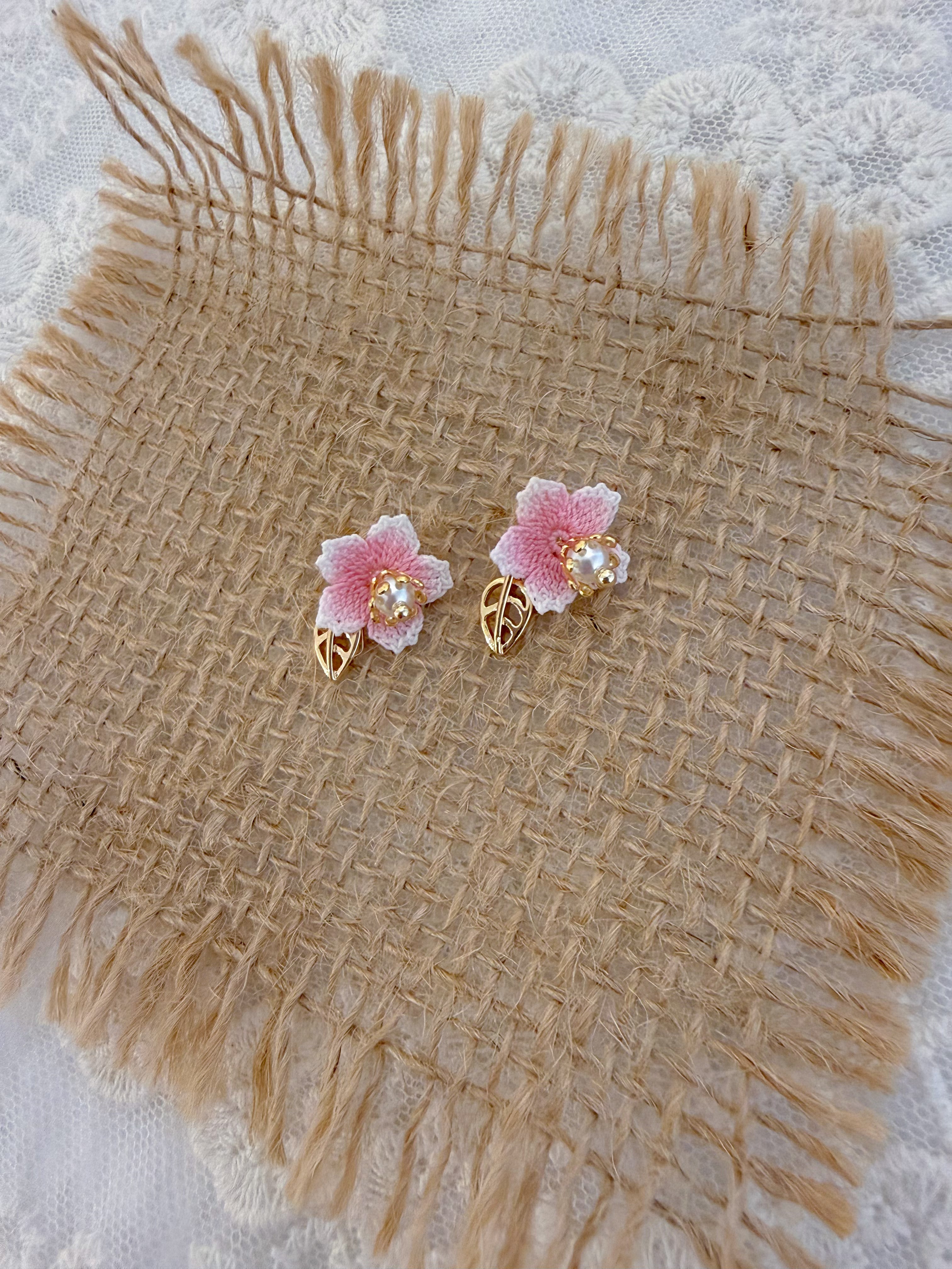 Cherry Blooming Stud Earrings