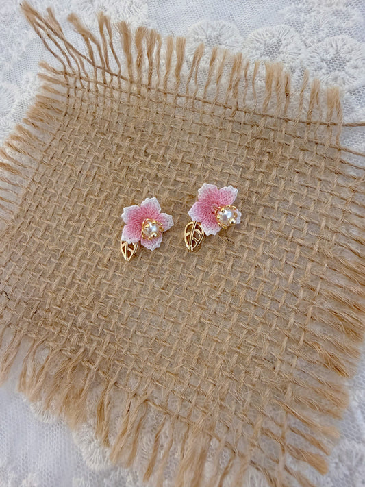 Cherry Blooming Stud Earrings
